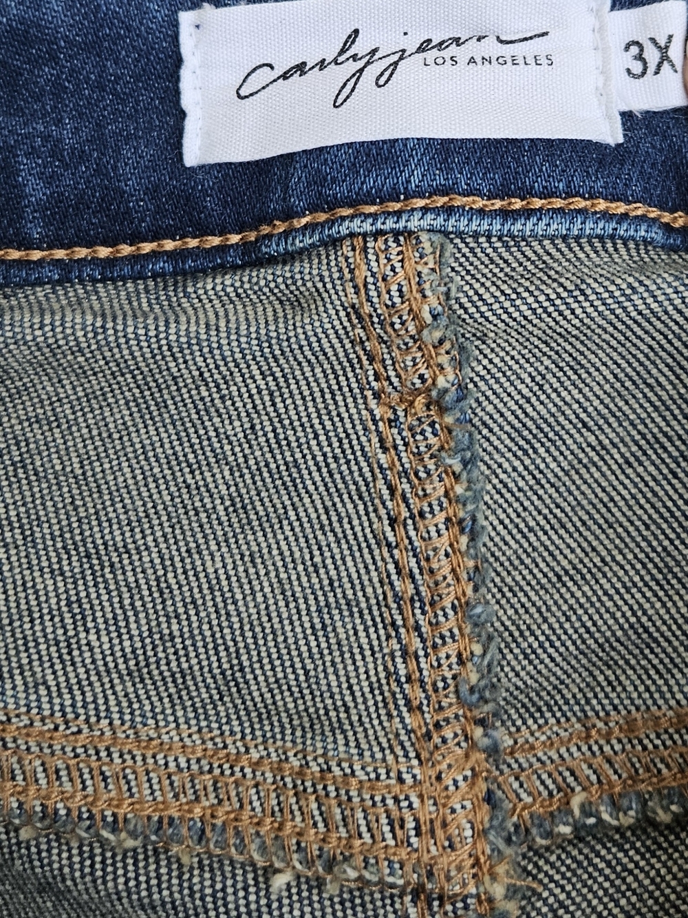 Carly Jean Los Angeles Dylan Dad Jean 3X High Rise Relaxed Straight Jeans - Picture 7 of 13